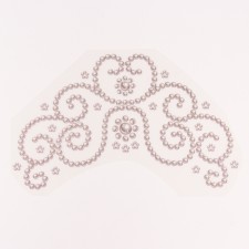 Thermalrotransfer for kokoshnik, beads of pearls, 31 x 22.5 cm, set 5 pcs.