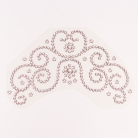 Thermalrotransfer for kokoshnik, beads of pearls, 31 x 22.5 cm, set 5 pcs.