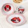 Set of dishes, 3 objects: plate Ø 16.5 cm, bowl Ø 14 cm, mug 250 ml, Minnie, Minnie Mouse