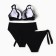 Separate female swimsuit, black color, size 44