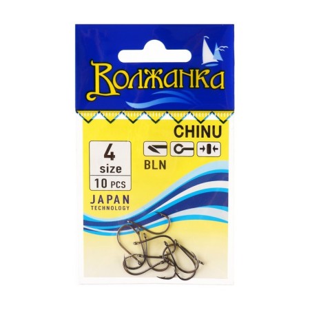 Hooks "Volzhanka" Chinu No. 4, 10 pcs