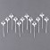 Skewers "Ghost", in the set 12 pcs., White color
