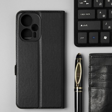 Borasco Book Case for Xiaomi Poco F5 Black-3