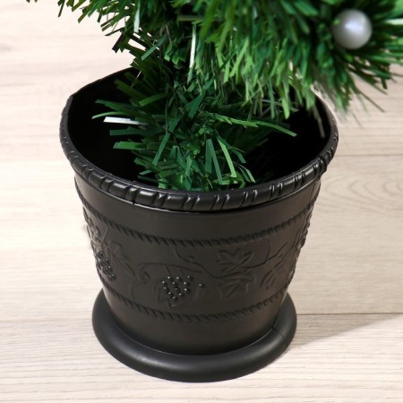 Fibrooptic Christmas tree "light" 90 cm d of the lower tier 50 cm 79 branches-1