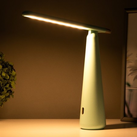 Table lamp "Strike" LED 3 modes 1.5W USB green 6.8x6.8x28.5 cm Risalux-3