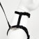 Kit for cats, width 1 cm, Osh 16.5-27 cm, fire 21-35 cm, leash 120 cm, black