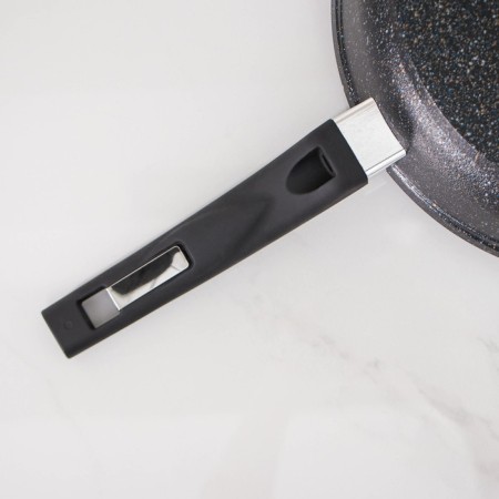 Frying pan “Granite Star”, D = 26 cm, plastic handle, anti -stick coating, black color-3