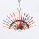 Toy for birds "Fan" with a bell, multi -colored, 20 x 20 cm