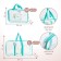 Set of bag in the hospital and cosmetic bag "feathers"