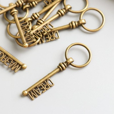 Decor Metal for creativity "Key to Dream" under brass (G0525)