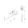 MILARDO TRISBL2M10 bath mixer, pour 324 mm, chrome