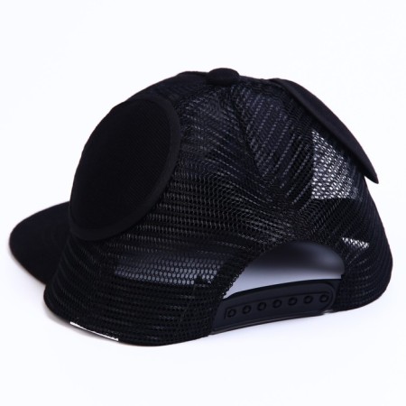 Baby cap with ears, with a grid, size 48-53, Mickey Mouse-1