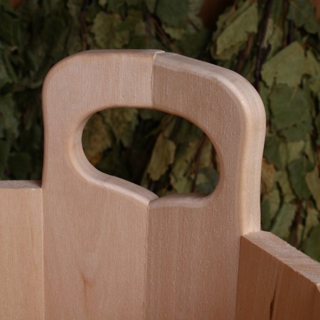 A gang made of linden, 30 l, oval, stainless hoop, "Dobroparov"-4