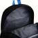 School backpack from textiles on lightning, 5 pockets, black/blue color
