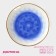 Porcelain shade "Cosmos", d = 18.5 cm, blue color