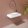 ABBER STEIN AS2601 sink, invoice, 550x360x60 mm, white, matte