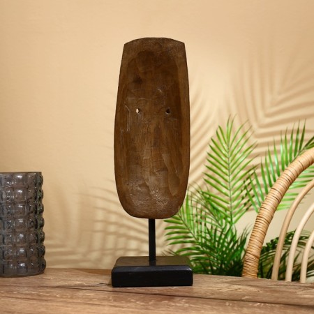 Mask "Leni" on a stand, Albezia 42 cm-3