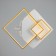 Lumber "Valoni" LED 70W 4000K with a white-gold 50.5x50.5x8 cm Bayerlux