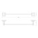 Black rod 45 cm, chrome