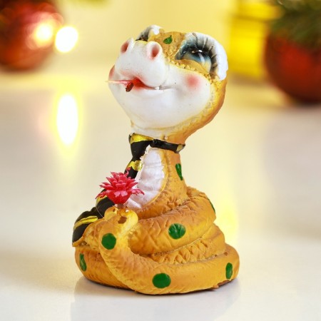 New Year. Symbol 2025. Figure "Snake in a tie" 4x4x6cm, color-2
