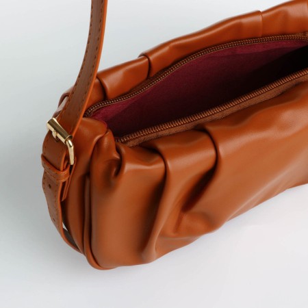Bag Cross-Bodi with a zipper, the color is red-4