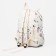 Young backpack from textiles on lightning, 3 pockets, beige color