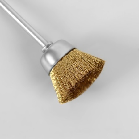 Brush - brush for cleaning mills, copper, silver/golden color-2