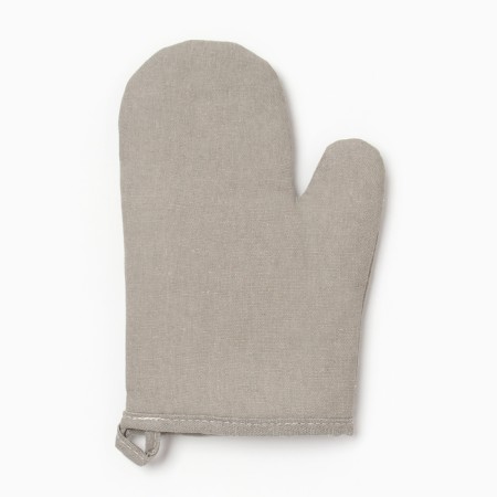 Ethel "Home" mittens, gray color, 26x16 cm, 50%HL, 50%flax-2
