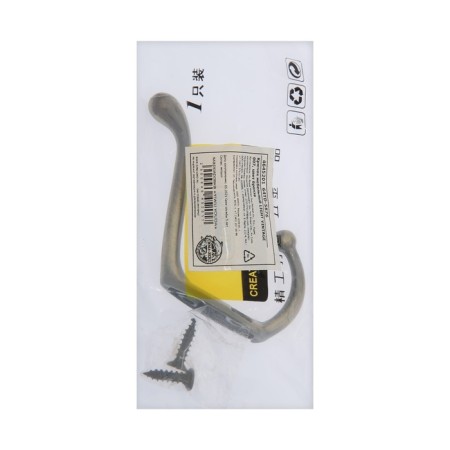 Hook furniture tundra TKD015, two -rod, bronze-2