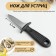 Knife for oysters shade, 14 × 4.4 cm, blade length 5.7 cm, black color