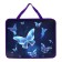 Folder with A4 handles, 330 x 260 x 75 mm, plastic, pens, calligrata "butterflies"
