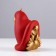 Decorative candle "Dwarf with legs", 9x7.1x7.3 cm, gold