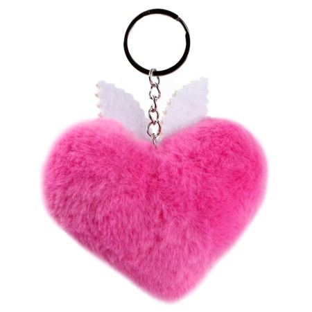 Browler "heart" with ears, 7 cm, fuchsia color-3