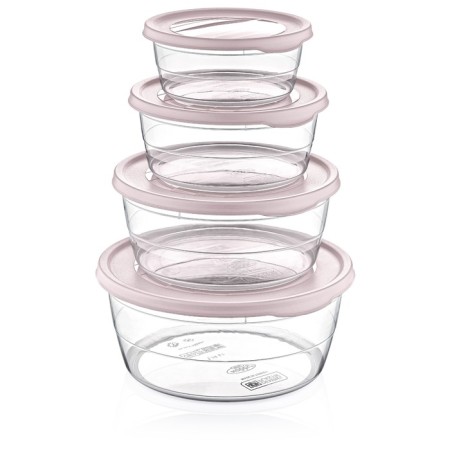 A set of food containers Hobbylife Trend, 4 pcs, color mix-3