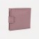 Women's wallet on the button, pink color