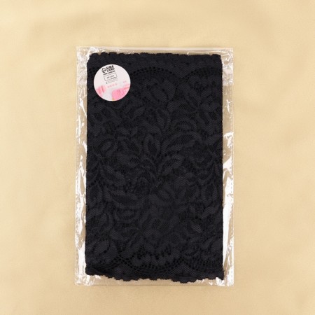 Lace elastic fabric, 220 mm × 2.7 ± 0.5 m, black color-3