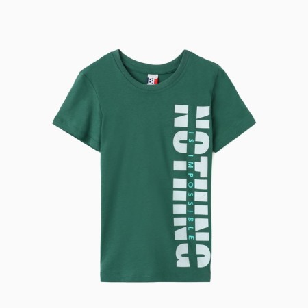 T -shirt for a boy, color green, height 140 cm
