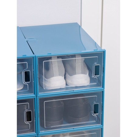 Shoe storage box, 33 × 23 × 13.5 cm, 1 pc, color blue-4