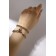 Bracelets "Demetrons" on a magnet, heart on large links, color silver