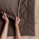 Cover with pillowcases "Laura", size 230x250 cm, brown color