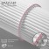Bracelet "ice" fog, 2 mm, matte pink color in silver
