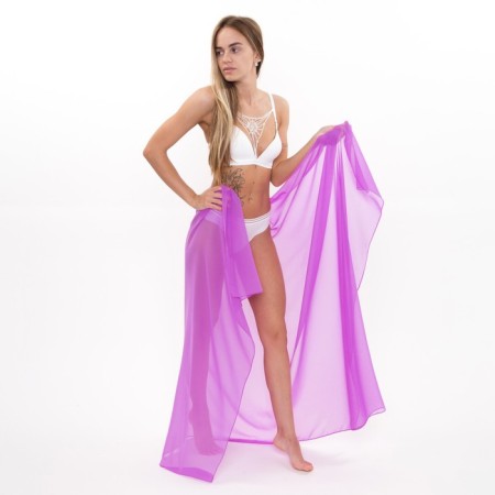 Pareo female, lilac color, size 120x170 cm-1