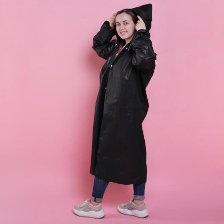 Rawnacer adult cloak "Rain and miracles", size 42-48, 60 x 110 cm, black color-4