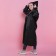 Rawnacer adult cloak "Rain and miracles", size 42-48, 60 x 110 cm, black color