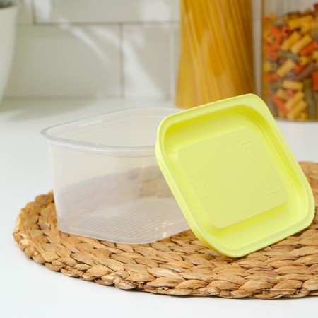 A set of food containers with a steam outlet, 3 pcs: 750 ml, 500 ml, 500 ml, rectangular, mix color-6