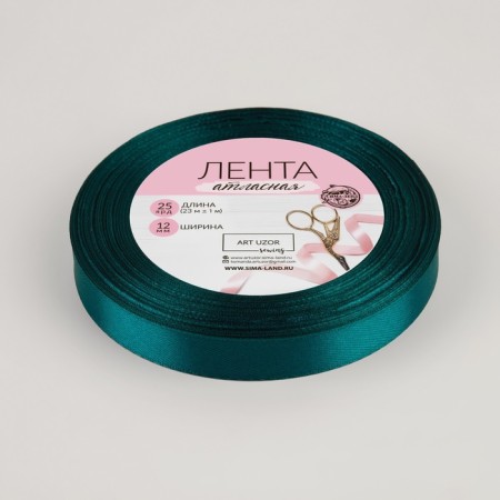 Satin ribbon, 12 mm × 23 ± 1 m, Muren color No. 62-1