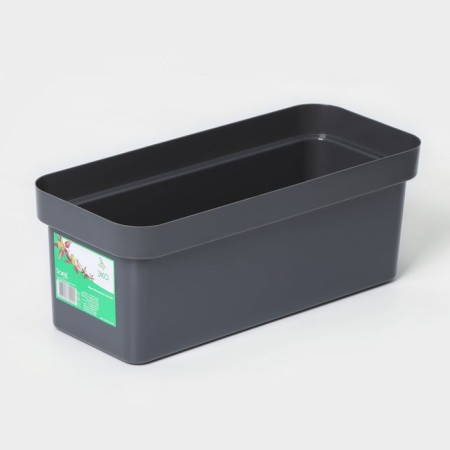 Balcony box for Eco, 40 cm, 8 l, dark granite color-1