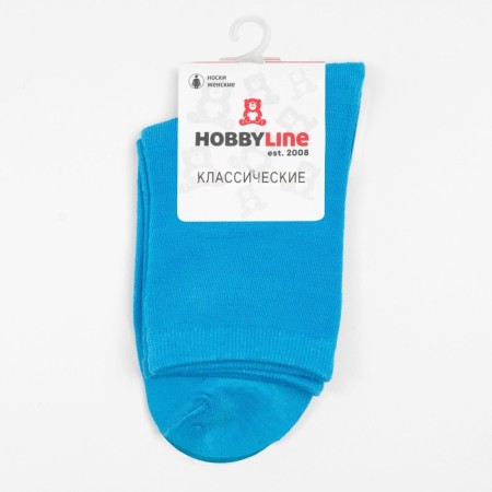 Women's socks, blue color, size 36-40-4