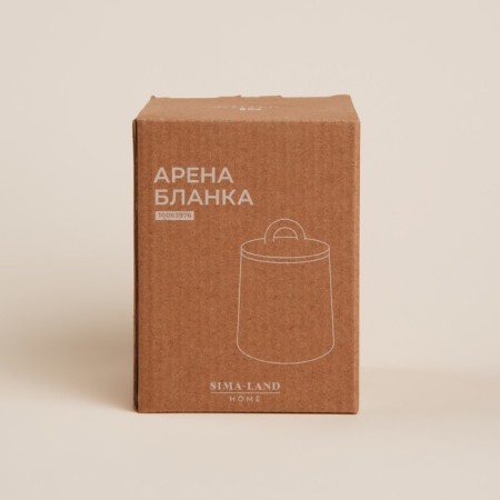 Ceramic sugar tower SL Home "Arena Blanca", 400 ml, 9.5 × 12.5 cm, white color-6