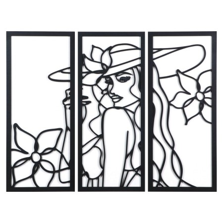 Painting Panel "Lady" 25*59 cm 3 pcs
